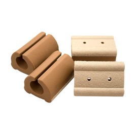 WAKI EC-012 Circle Leg Cap M (Floor Friendly Type), 1 Leg, Light Brown, For Pipe Chairs