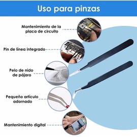 OMANIFER - Kit de máquina de soldadura eléctrica de 60 W, soldador de temperatura ajustable, alambre de soldadura con estuche de transporte, para usos múltiples y mantenimiento,19P (azul)