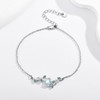 VENACOLY Leaf Moonstone Bracelet 925 Sterling Silver Moonstone Bracelets Olive