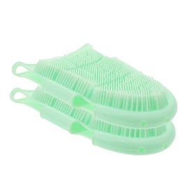Beavorty Long-lasting Portable Body Scrub Brush Exfoliating Gloves Bath Exfoliating Gloves Shower Brush Massage Treatment