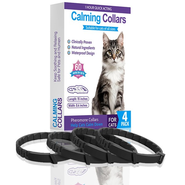 Calming Collar for Cats,Pheromone Collar for Cats, Cat Anxiety Relief
