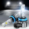 Marsauto H11 LED Headlight, 48000LM Ultra Bright, 1:1 Mini Size,