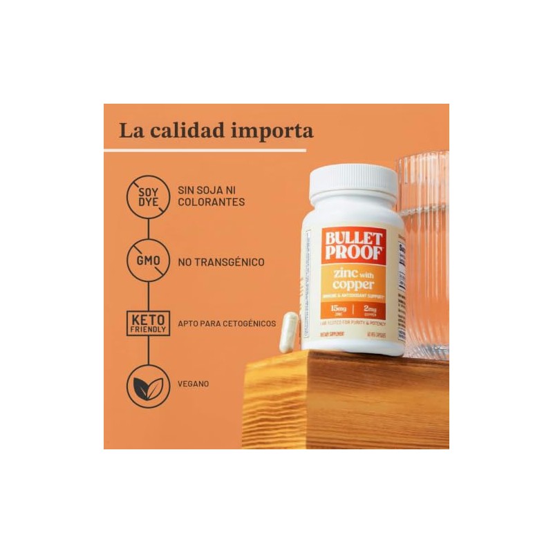 Bulletproof Zinc with Copper, Reliable and Quick Source of Energy
