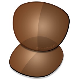 Saucer Premium Replacement Lenses for Oakley Latch OO9265 Sunglasses, High Definition - Amber Brown Polarised