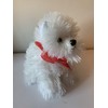 Weighted stuffed animal, white fluffy dogs with 2 or 3