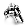 Yumikoo DOOM Mask Ring for Men Gladiator Style Titanium Stainless