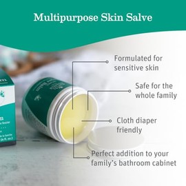 Earth Mama Organic Diaper Balm 2-Ounce | Diaper Cream for Baby | EWG Verified, Petroleum & Artificial Fragrance-Free with Calendula for Sensitive Skin