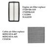 Engine & Cabin Air Filter Kit for 2016-2022 Honda Pilot,2017-2025