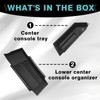 BestEvMod Center Console Organizer & Lower Storage Box Set Compatible
