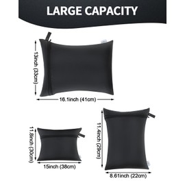 babygoal Wet Dry Bags 3 Pack, Waterproof Travel Bags for Baby Diapers, Beach, Pool, Gym, Swimsuits, Food Storage and Wet Clothes (S,M,L Size),3SMLJ01-B