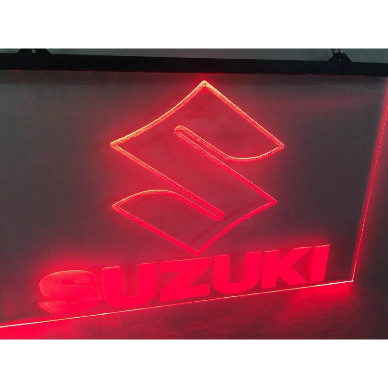 Suzuki Motorcycle Led Neon Light Sign Garage Game Room Man