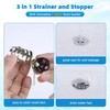 Hygie Rinse Upgraded Bathroom Sink Stopper Hair Catcher with 2-Layer