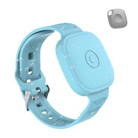 Case for Tile by Life360 Mate (2024) / Tile Mate 2022,Waterproof Tile Mate Bracelet for Kids,GPS Tracker Anti-Lost Adjustable Tile Mate Strap for Toddler Child-Glow Blue