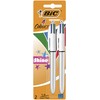 BIC 950639 4 Colours Shine Pack of 2 Ballpoint Pens