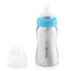 Thinkbaby Baby Bottle of Ultra Polished Stainless Steel, Blue