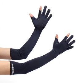 Men's Outdoor Cooling Arm Sleeves & Gloves Navy