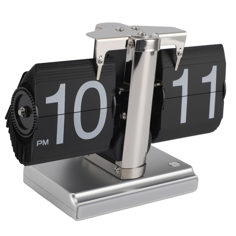 Retro Digital Flip Down Clock Battery Powered Flip Desk Clock