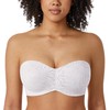 AISILIN Women's Strapless Bra Large Sizes Minimiser Bandeau Bra with