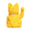 Chinesische Glückskatze. Winkende Katze. Maneki Neko viel Glück. ZITRONE GELB,