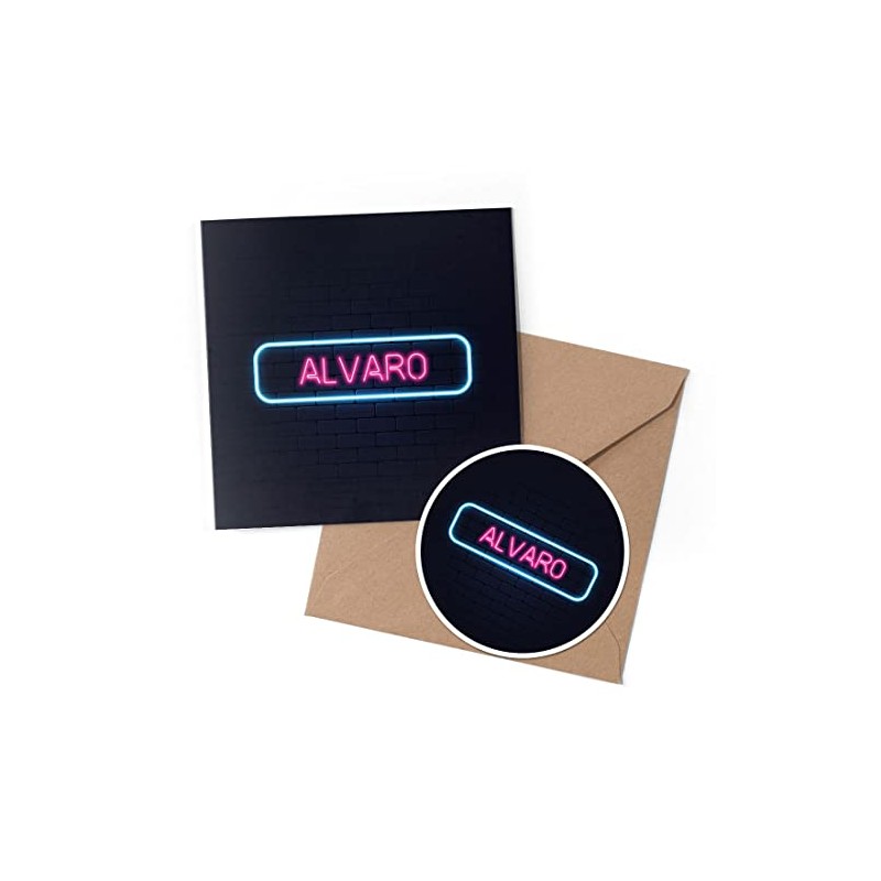 1 x Greeting Card & 10 cm Round Sticker Set