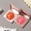 KARLOR Blush Powder with Shimmer, Pink Blusher Glitter Palette, Embossed