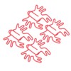100Pcs Kids Paper Clips Crab Style Metal Exquisite Color Wide