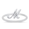 CloseoutWarehouse 925 Sterling Silver Initial M Script Ring Size 8
