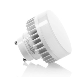 Silverlite Legental 10W LED Mini Puck, GU24 Squat Light Bulb, 18w Low Profile Spring CFL Equivalent, Soft White(2700K), 50000hrs Lifespan, 1000LM, 120-277V, Wet Location Suitable, UL Listed
