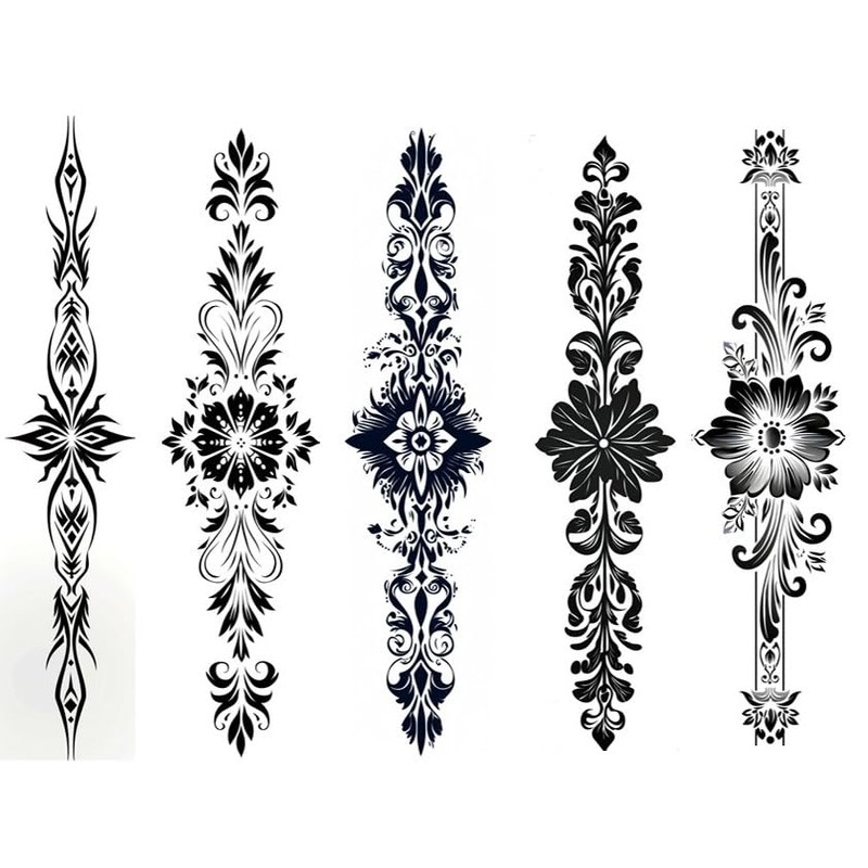 Joni5 Temporary Bracelet Tattoos Leg Tattoos Arm Tattoos 5 Sheets