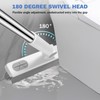 SetSail Grout Cleaner Brush with Long Handle, V-Shaped Floor Scrub