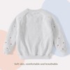 NIUSC Baby Girls Gradient Dot Fleece Lined Crewneck Sweater -