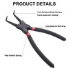 Utoolmart Internal Snap Ring Plier Angled Retaining Ring Pliers Bent