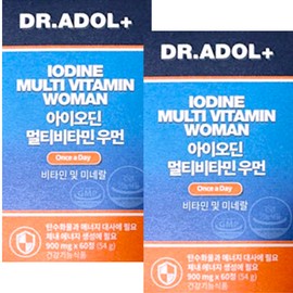 Doctor Adol Dr. Adol Iodine Multivitamin Mineral Woman 900mg x 60 tablets x 2 boxes, 2 months supply / 닥터아돌 아이오딘 멀티비타민 미네랄 우먼 900mg x 60정 x 2박스 2개월분