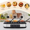Kiss the Water Triple Slow Cooker, 3 * 1.5 QT