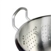 Excellante Aluminum Colander with Base and Handle, Heavy Duty, 16