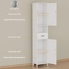 Homhedy 67" H Tall Bathroom Storage Cabinet with 2 Barn
