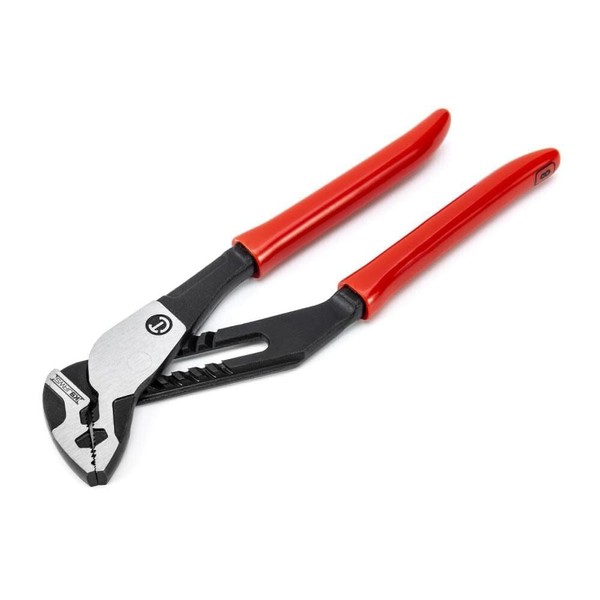 CRESCENT - Plier, 8", Straight Jaw, T&G, Dipped Handle (RTZ28)