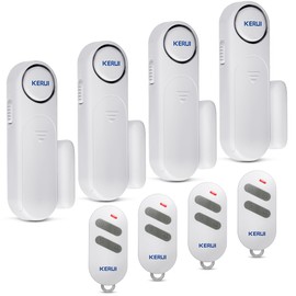 TOWODE Door Alarm, Window Alarm 120 dB Wireless Door Window Contact Sensor Alarm with Remote Control 3 Modes Door Alarm for Your Home, Children, Charging Safety