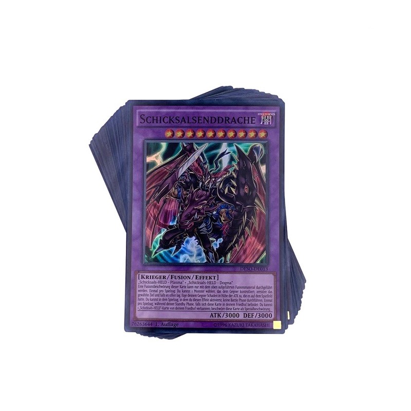30s Yu-Gi-Oh! Holo card pack without double cards in German