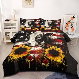 CCoutueChen Camouflage Comforter Queen Size,Animal Print Comforter for Youth Men with 2 Pillowcases/90 * 90