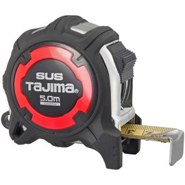 Tajima GAGSL25-50S Convex Thick Stainless Steel Tape, 2.0 x 1.0 inches (5 x 25 mm), Thick G Stainless Steel Lock, Scale Equivalent, Scale Included