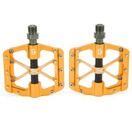 WAKE Mountain Bike 3 Bearing CNC Aluminum Alloy Pedal Durable Bicycle AccessoriesGolden