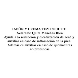 Blen Kit Crema Y Jabón Tepezcohuite Cicatrices Manchas Acné Blen