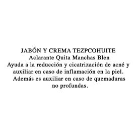 Blen Kit Crema Y Jabón Tepezcohuite Cicatrices Manchas Acné Blen
