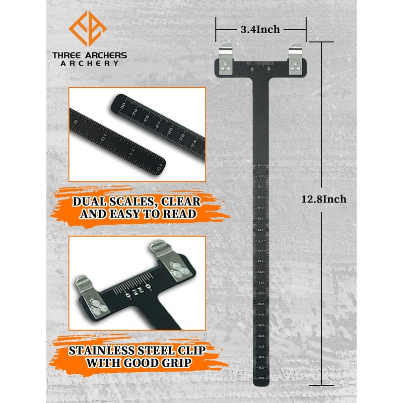 THREE ARCHERS Archery T Bow Square Set Bowstring Nocking Point