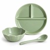 Ceramic Divided Plate Set for Everyday Meals – 3-Section Serving