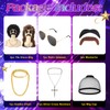 JATEBI 80s Retro Wig for Men, 2 Set Black Brown