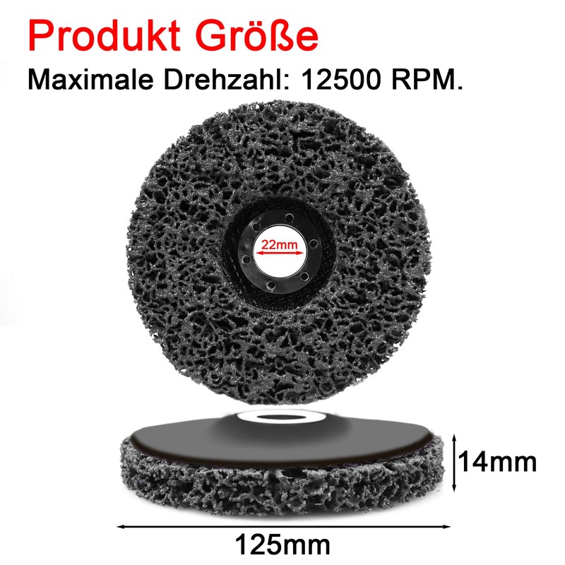 LSTOPGO Pack of 5 CSD Disc, Diameter 125 mm, Bore