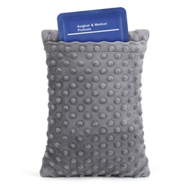 okmaba Hysterectomy Recovery Pillow with Hot/Cold Pack Pocket - Abdominal Surgery Recovery Pillow for Women, C-Section & Tummy Tuck Must Haves, Post Op Support Cushion (Grey)