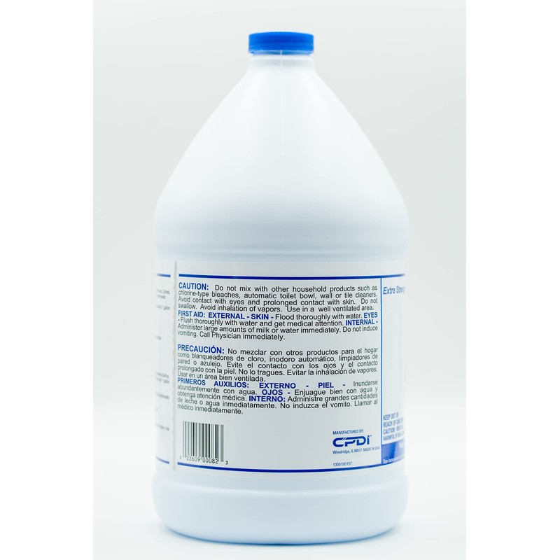 CPDI Clear Ammonia Cleaner Liquid, 2 Gallon, Multipurpose, Multi-Surface Cleaning